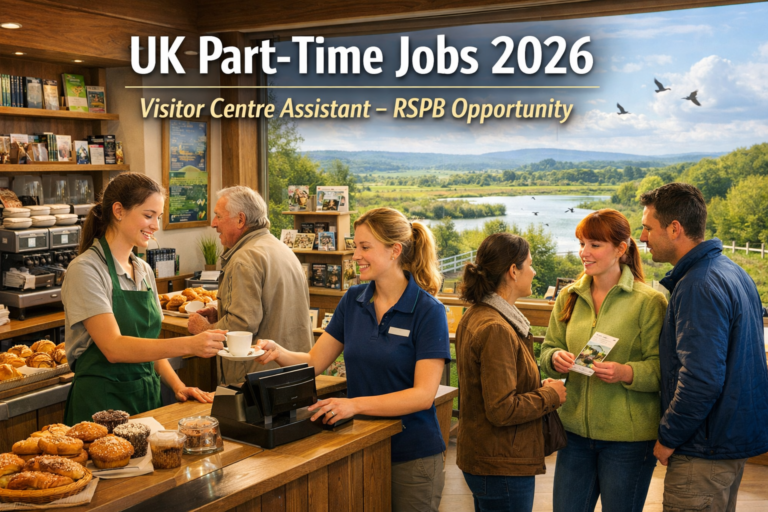UK Part-Time Centre Assistant Jobs 2026 – RSPB Visitor Centre Hiring