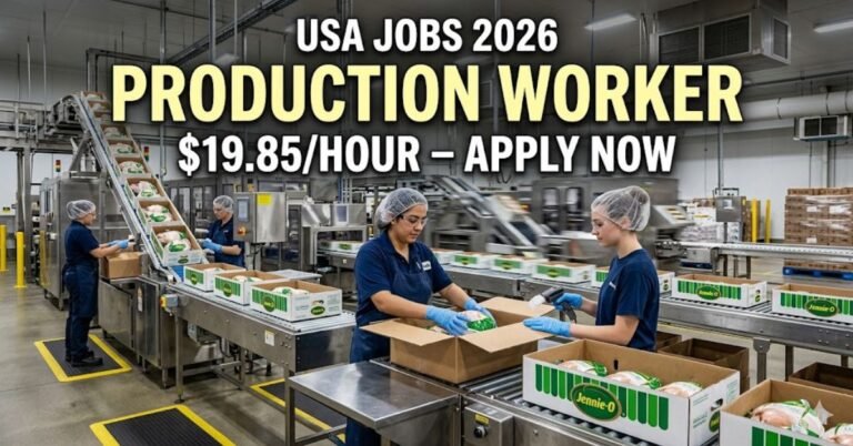 Production Worker Jobs 2026 in Minnesota – $19.85/Hour Jennie-O Hiring (Apply Now)