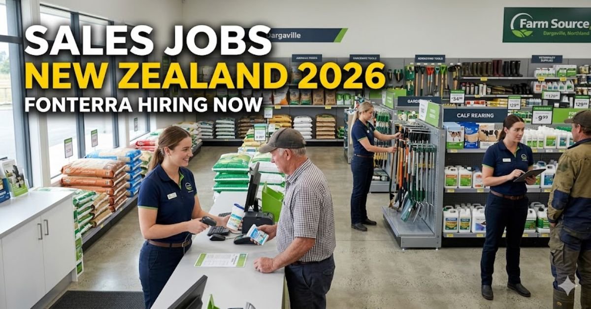 New Zealand Sales Specialist Jobs 2026 – Fonterra Farm Source Hiring in Dargaville
