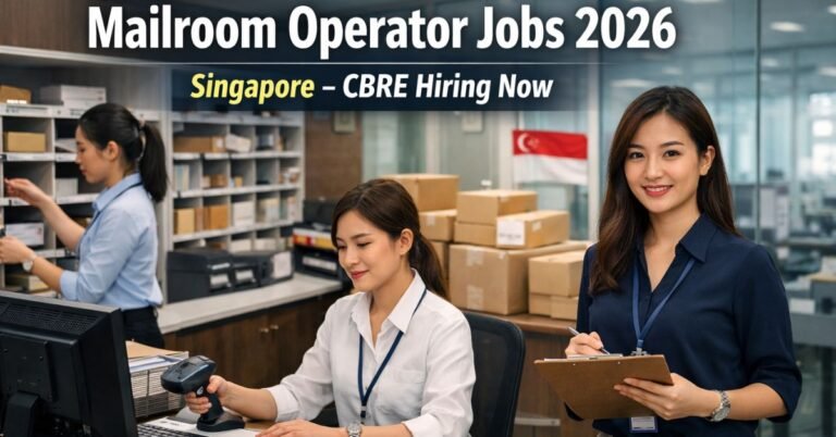 Mailroom Operator Jobs 2026 in Singapore – CBRE Hiring Now