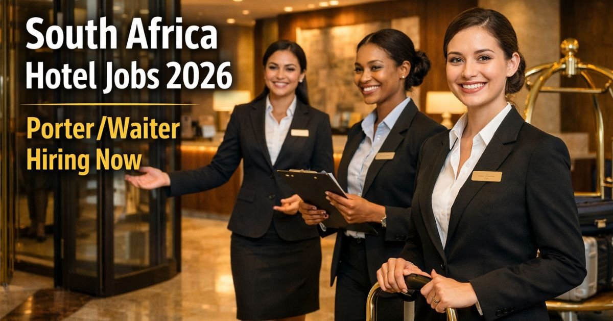 South Africa Hotel Jobs 2026 – Porter/Waiter Hiring Now