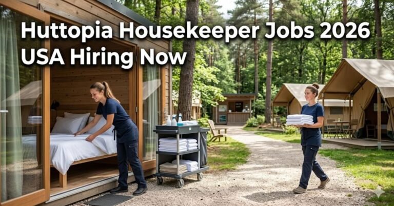 Huttopia Housekeeper Jobs 2026 – USA Hiring Now