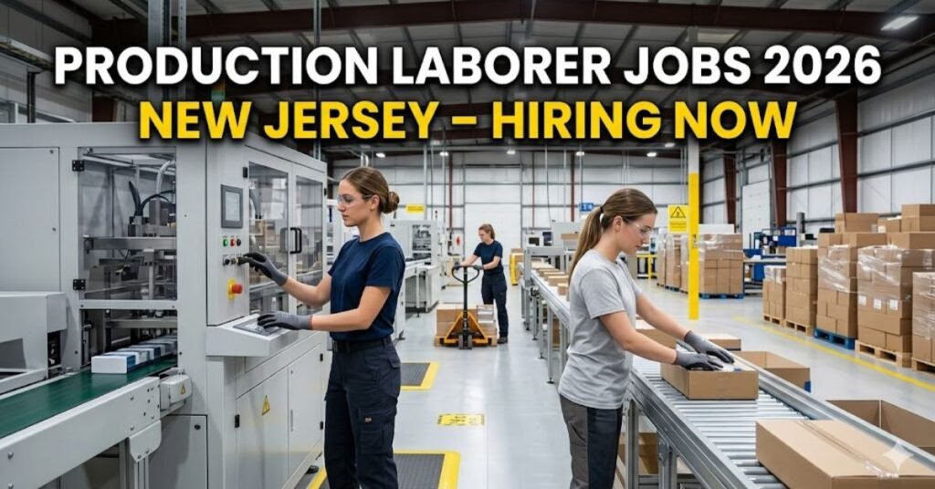 Production Laborer Jobs 2026 in New Jersey – Manufacturing Hiring Now