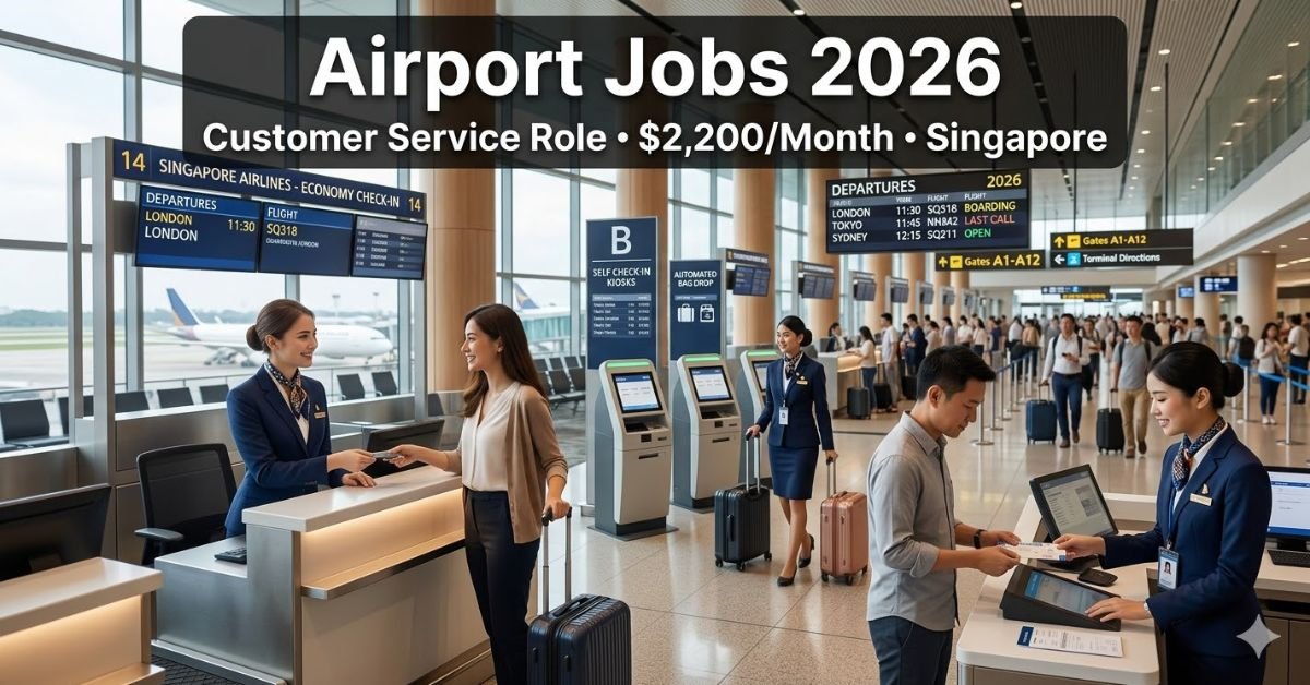 Airport Customer Service Jobs 2026 – Changi Village Hiring