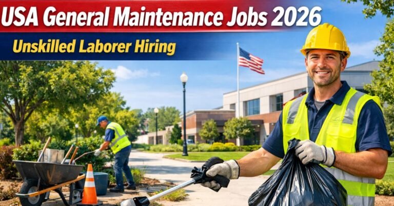 USA General Maintenance Jobs 2026 – Unskilled Laborer Hiring
