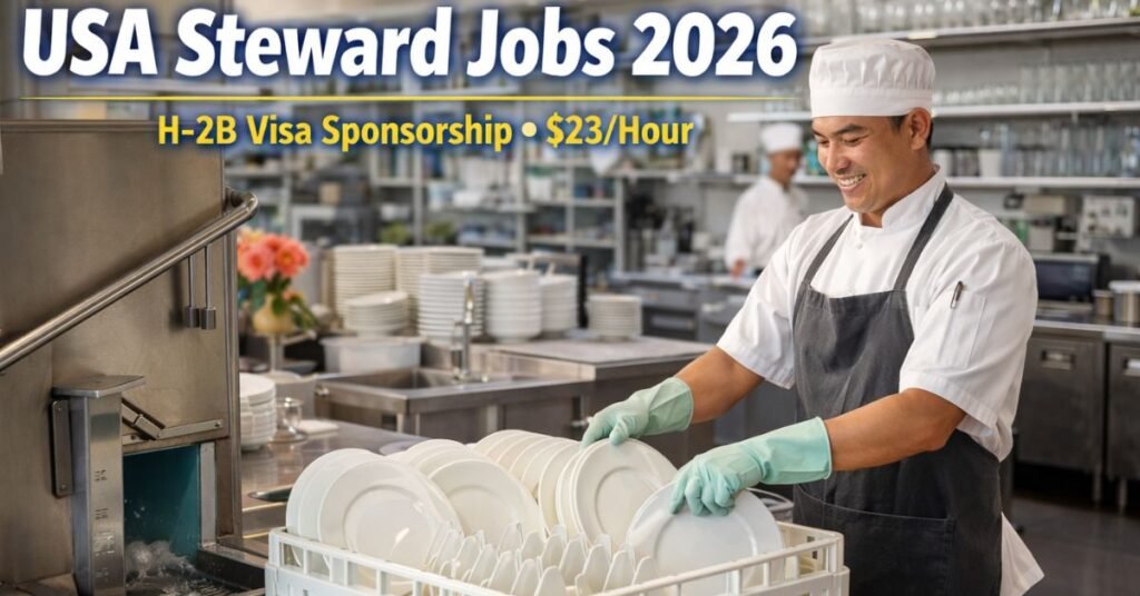 USA Steward Jobs 2026 – H-2B Visa Sponsorship ($23/Hour)