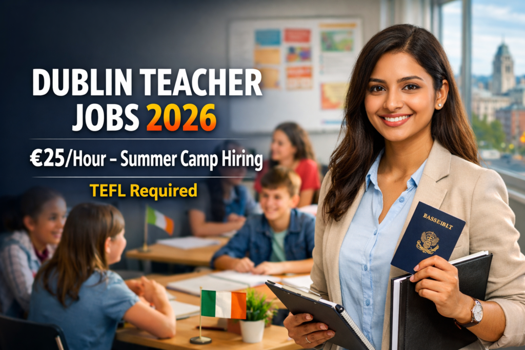 Summer Camp EFL Teacher Dublin 2026 – Salary, Requirements & Guide