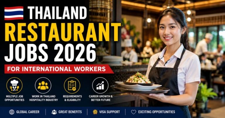 Thailand Restaurant Jobs for International Workers 2026: What’s Actually Allowed