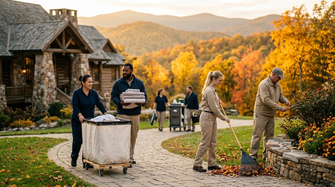 Seasonal resort workers during the H-2B visa jobs 2027 hiring season